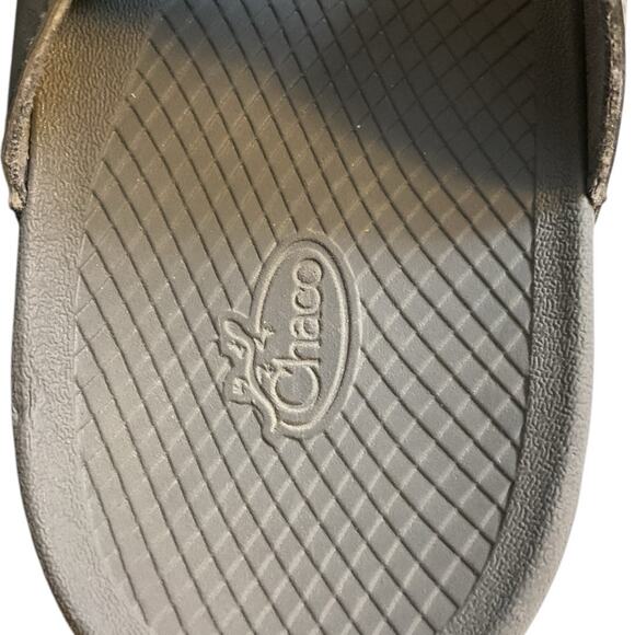 Chaco's Chillos Women's Slide Sandal Cream Adjustable Straps Gray Sole Size 11 - Picture 11 of 13